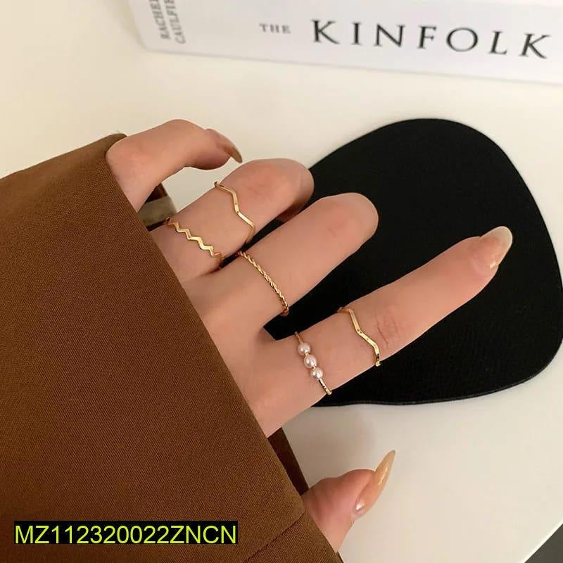 5-pcs Elegant Minimalist Ring Set