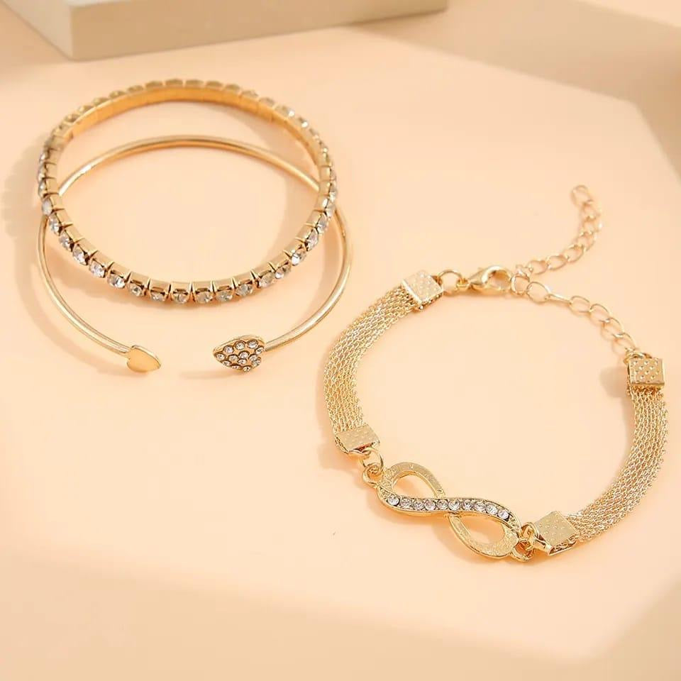 3-pcs Infinite Love Bracelet Set