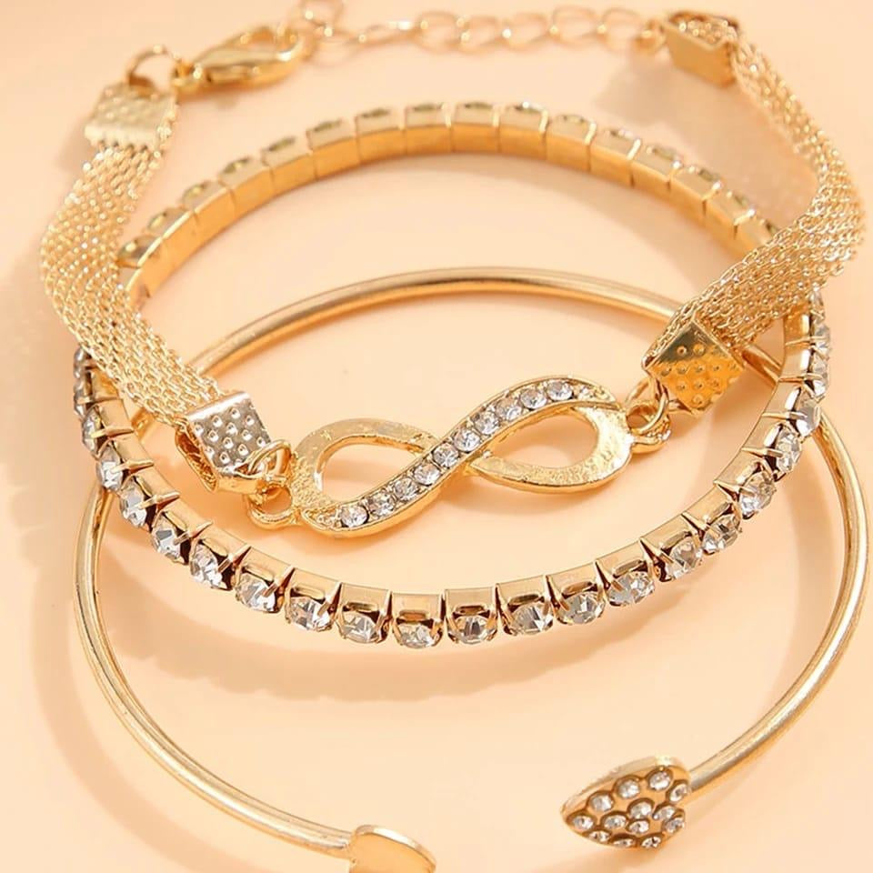 3-pcs Infinite Love Bracelet Set