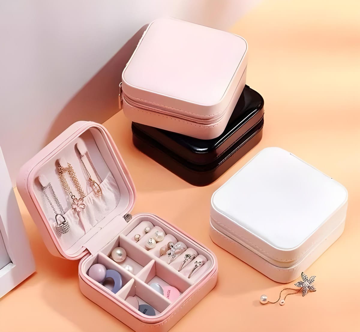 Compact & Stylish Jewelry Storage Box