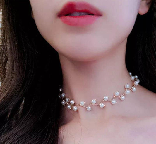 Elegant Pearl Branch Necklace