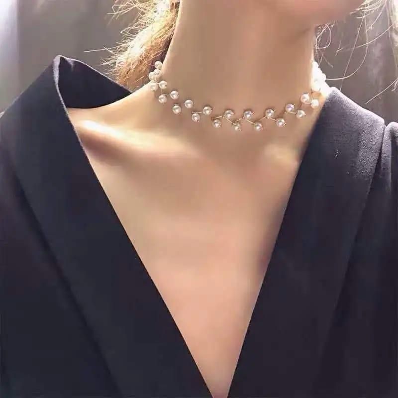 Elegant Pearl Branch Necklace