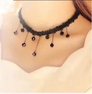 Gothic Elegance Black Lace Choker